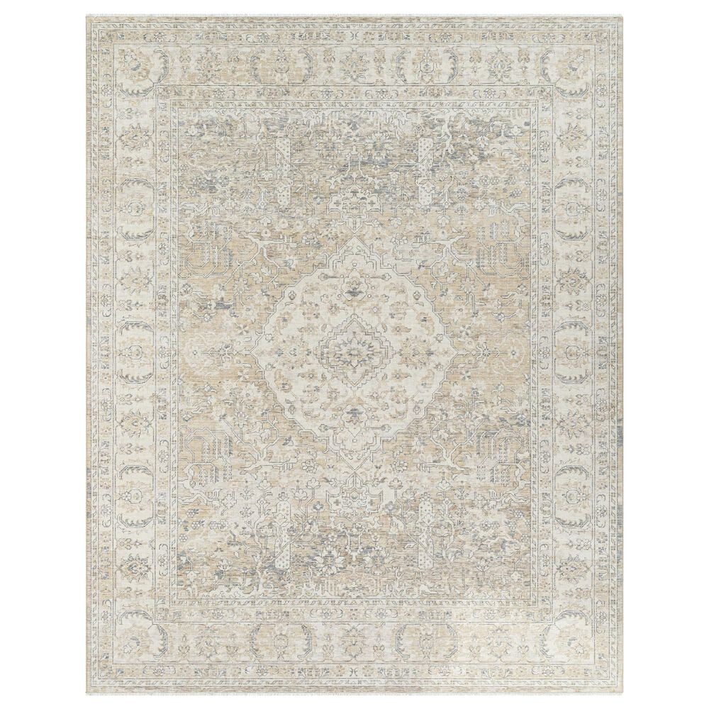 Surya Once Upon a Time Ivory, Tan, Light Gray, Gray and Light Brown 7"10" x 9"10" Area Rug, , large
