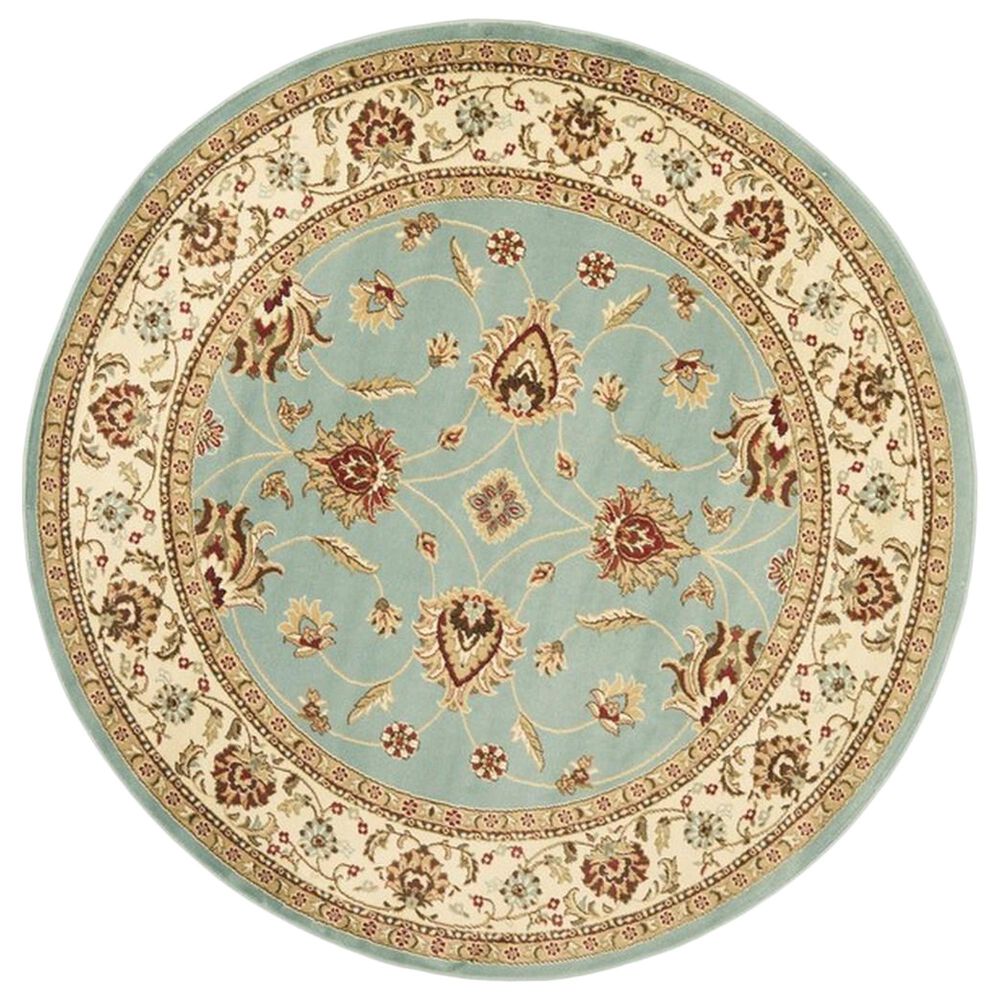 Safavieh Lyndhurst LNH553 5"3" Round Blue and Ivory Area Rug, , large