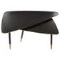 Uma Enterprises Modern Accent Table in Black and Gold (Set of 2), , large