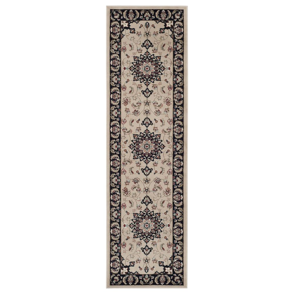 Safavieh Lyndhurst 2"3" x 8" Cream and Anthracite Runner, , large