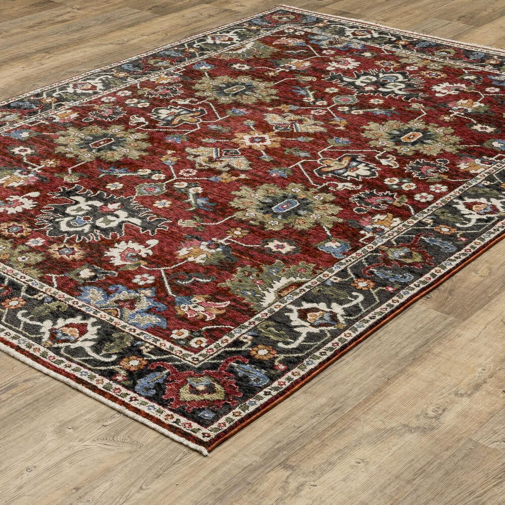 Oriental Weavers Hastings HA03V 5&#39;3&quot; x 7&#39;6&quot; Red Area Rug, , large