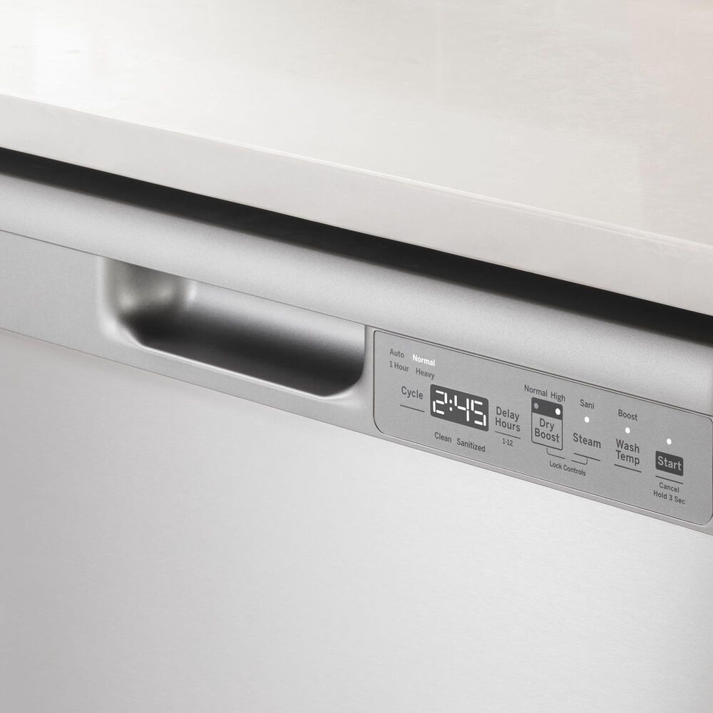 GE Appliances 24&quot; Built-In Integrated Handle Dishwasher with Front Control and 52 dBA in Stainless Steel, , large