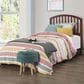 Richlands Furniture Carolina Twin Slat Headboard and Bedframe in Walnut, , large