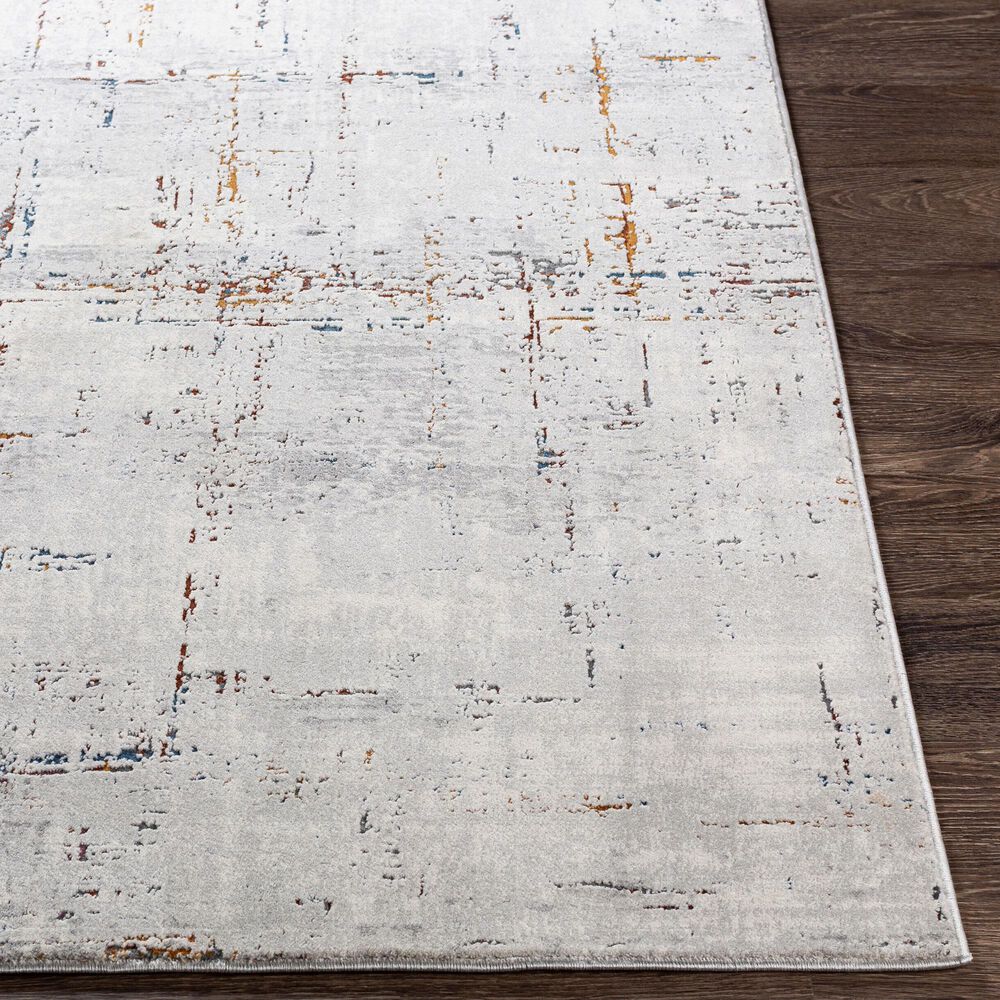 Surya Aisha 10&#39; x 14&#39; Charcoal, Gray, Dark Blue, Off-White, Burgandy and Burnt Orange Area Rug, , large