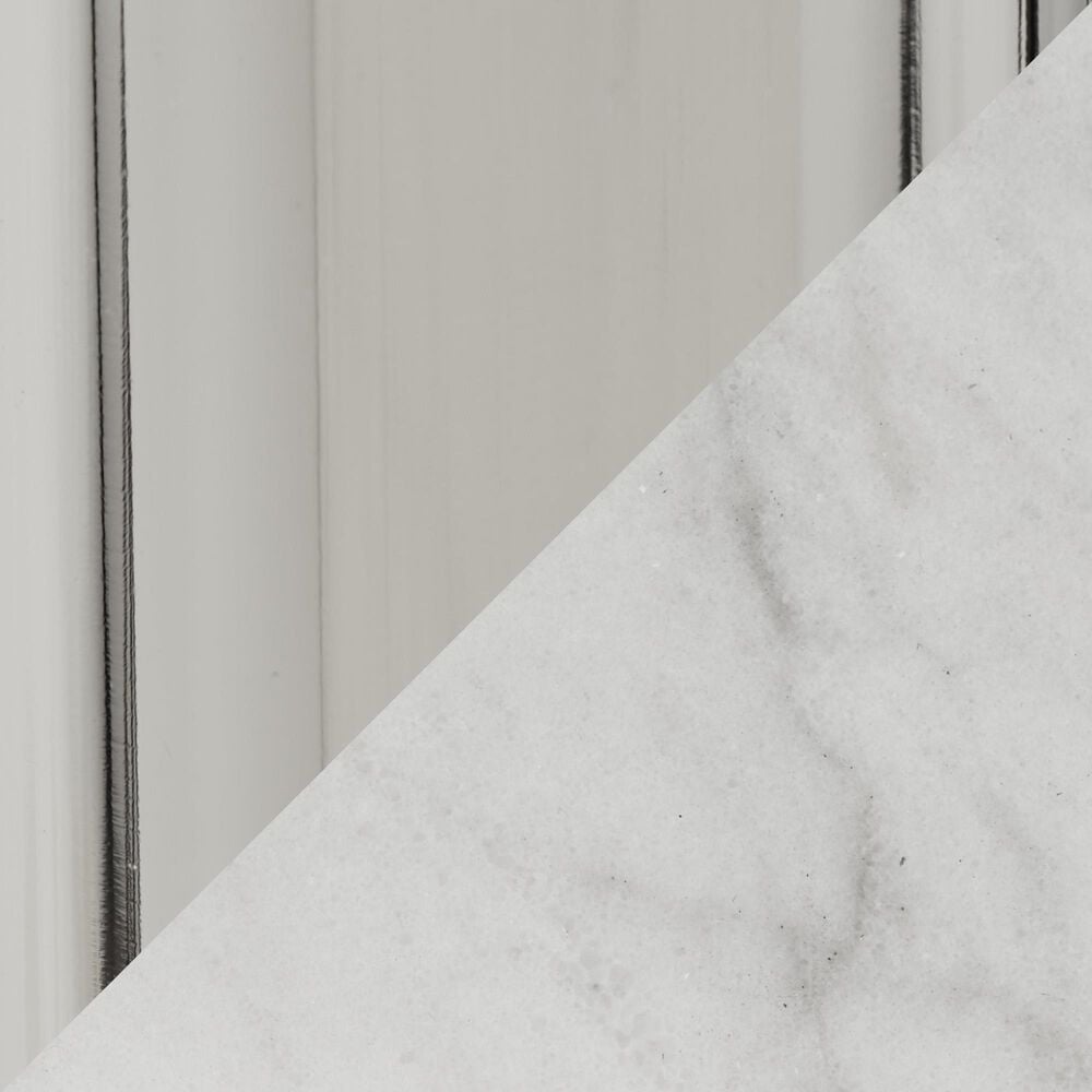 Grandview Gallery Willow Floor Lamp in Polished Nickel and White, , large
