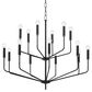 Mitzi Lighting Bailey 15-Light Chandelier in Aged Brass and Soft Black, , large