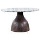 Home Trends & Design Solomon and Essex Chelsea 5-Piece Round Dining Set in Alaska White, Blackwash and Black, , large