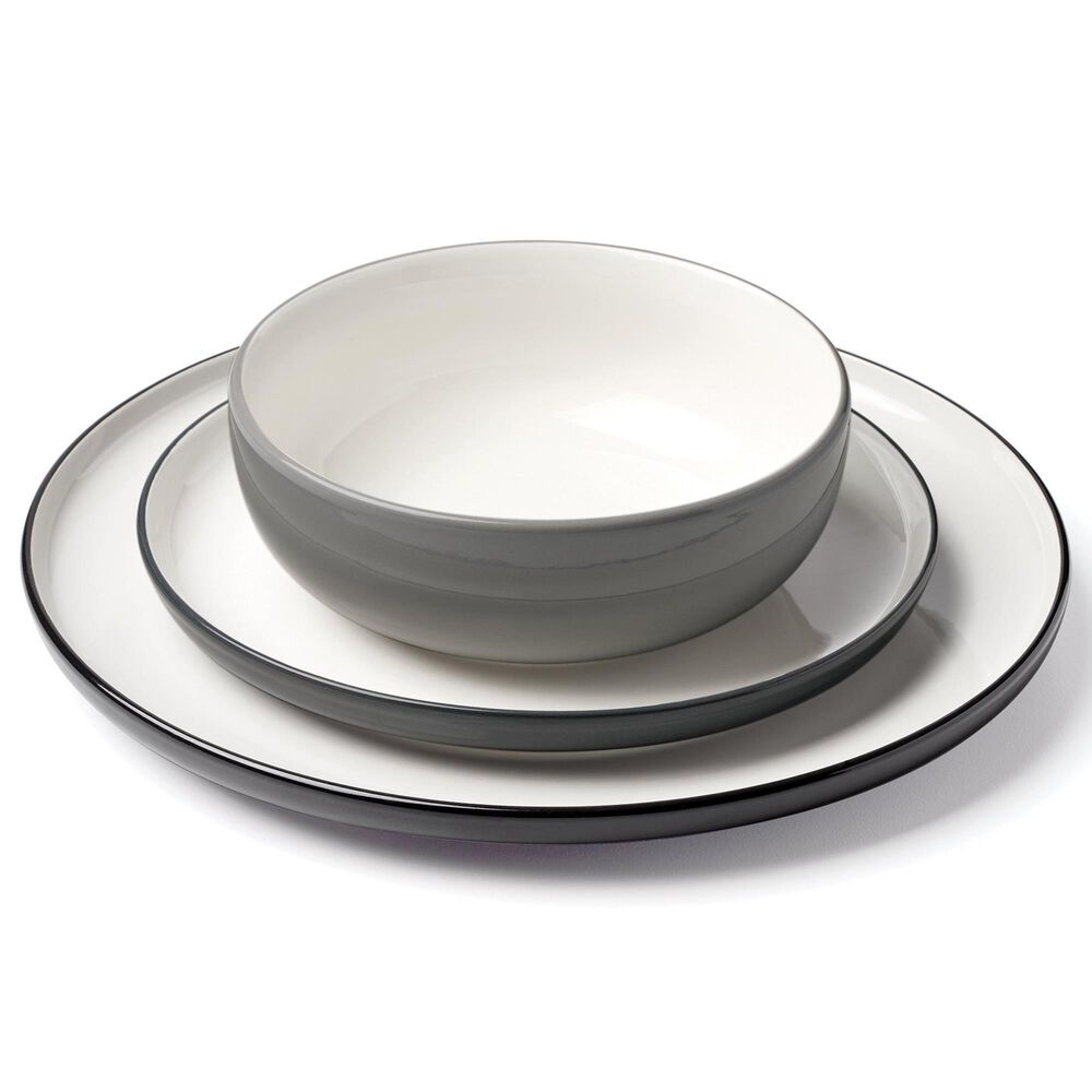 Oneida 24/7 Colors 12-Pice Dinnerware Set in Pumice, , large