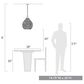 Golden Lighting Ariella 3-Light Pendant in Brushed Champagne Bronze, , large