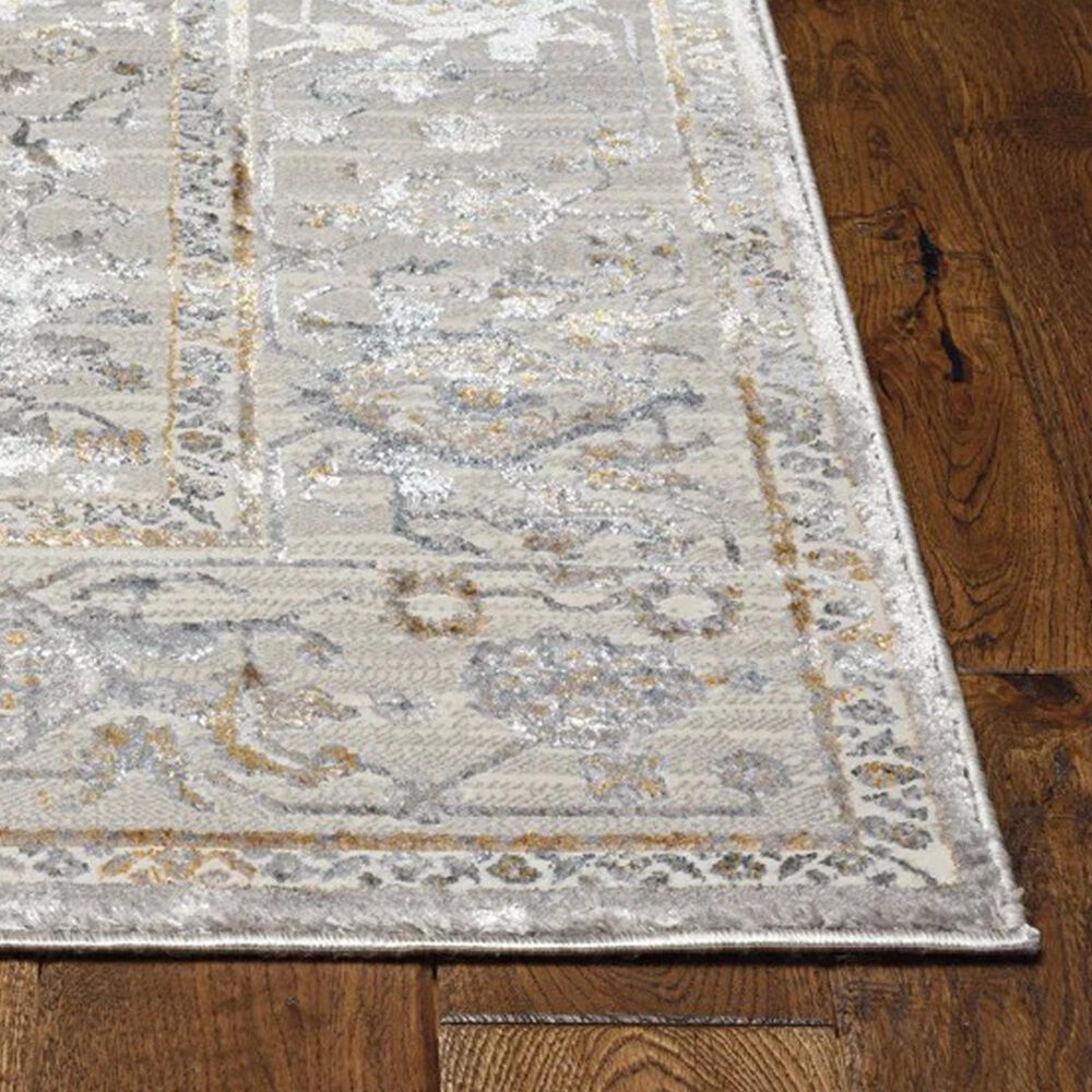 Kas Oriental Rugs Inspire Parisan 2&#39;2&quot; x 6&#39;11&quot; Grey Runner, , large