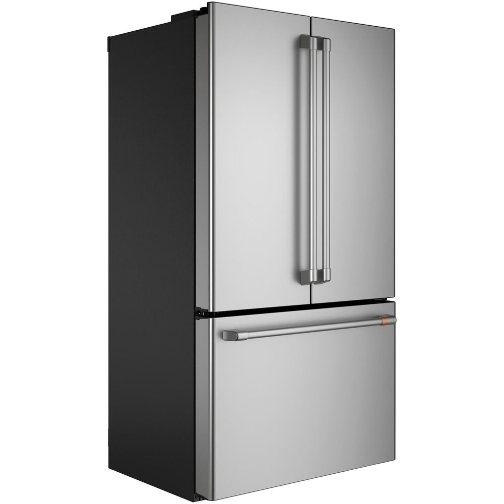 Cafe 23.1 Cu. Ft. Counter-Depth French Door Refrigerator Energy Star in Stainless Steel with Brushed Stainless Handles, , large