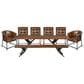 Home Trends & Design Austin Loft/Essex 8-Piece Dining Set in Brown, , large