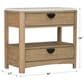 Simeon Collection Escape 2-Drawer Nightstand in Natural Patina and Sandstone, , large