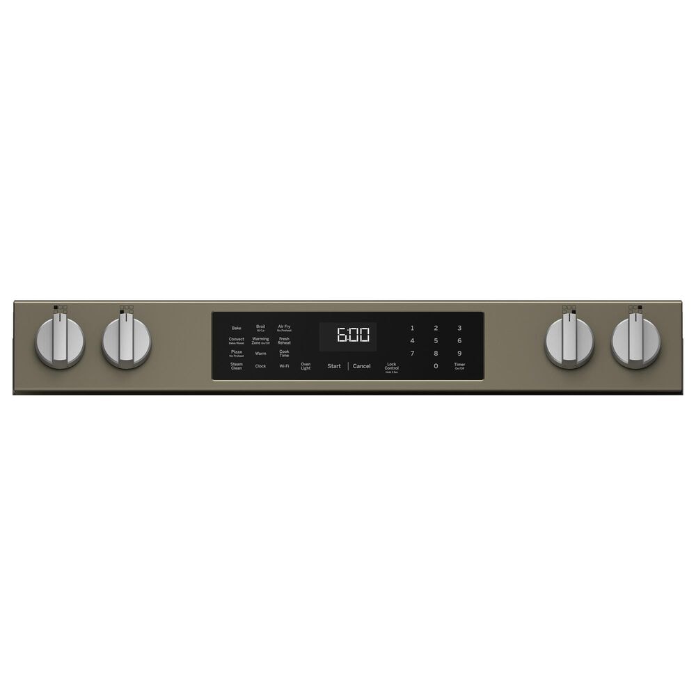 GE Appliances 30" Slide-In Electric Convection Range with No Preheat Air Fry in Fingerprint Resistant Slate, , large