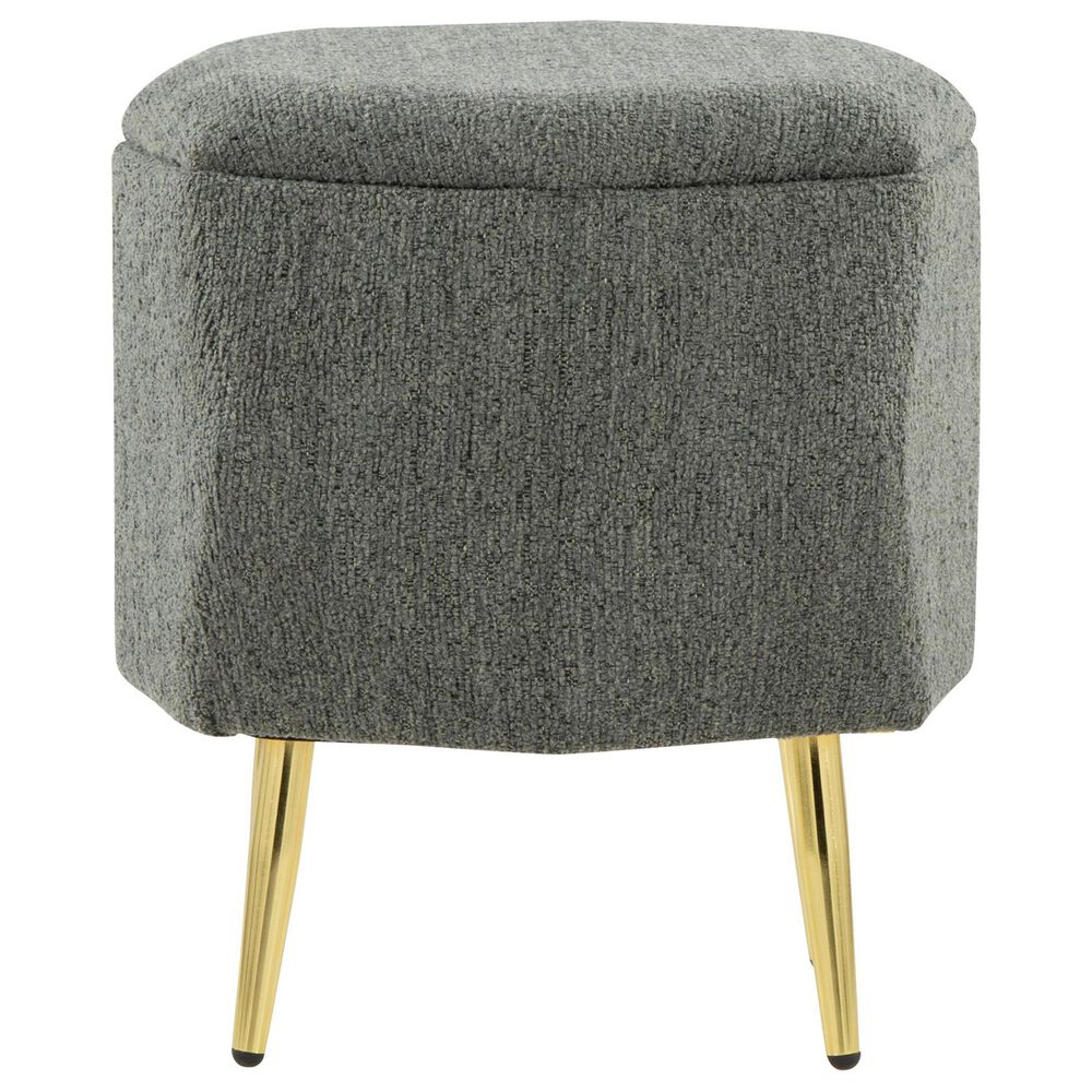 LumiSource Diamond Storage Ottoman in Green, , large