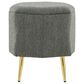LumiSource Diamond Storage Ottoman in Green, , large