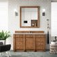 James Martin Vanities Bristol 60" Single Bathroom Vanity in Saddle Brown with 3 cm Eternal Jasmine Pearl Silestone Top, Rectangular Sink and FreePower Wireless Charger, , large