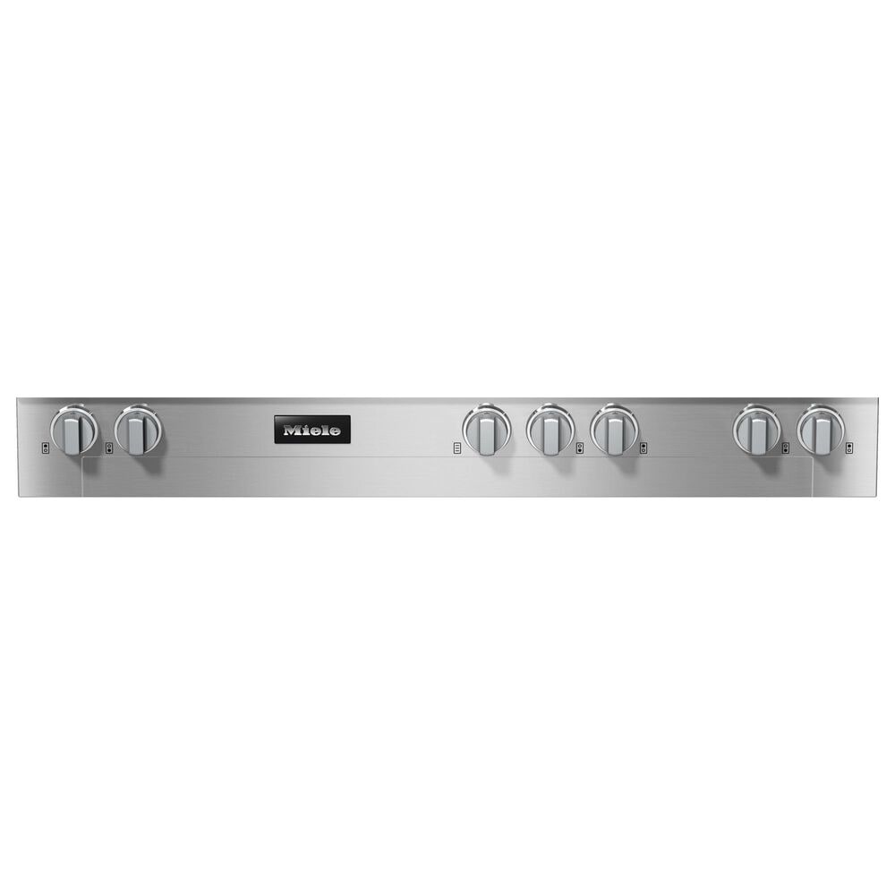 Miele 48" Natural Gas Rangetop with Broil-Griddle Cover in Stainless Steel and Black, , large