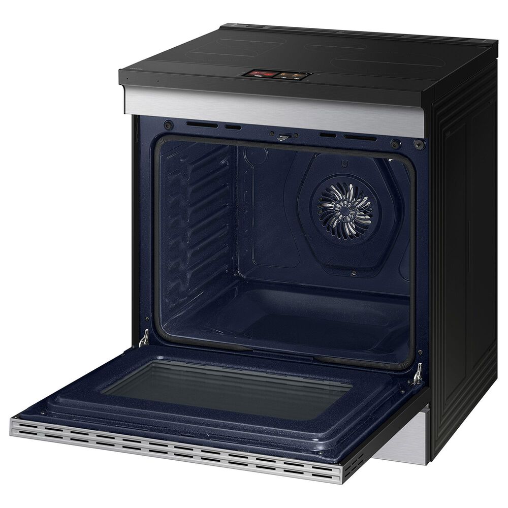 Samsung Bespoke 2-Piece Kitchen Package with 6.3 Cu. Ft. Convection Slide-In Induction Range and 2.1 Cu. Ft. Fingerprint Resistant Over-the-Range Microwave in Stainless Steel, , large