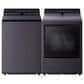 LG 5.5 Cu. Ft. Top Load Washer and 7.3 Cu. Ft. Gas Dryer with AI Sensing in Matte Black, , large