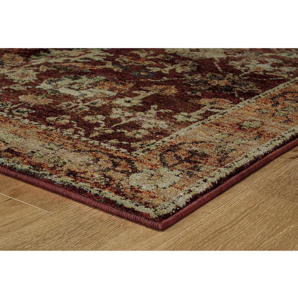 Oriental Weavers Andorra 7154A 10&#39; x 13&#39;2&quot; Red and Gold Area Rug, , large