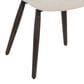 LumiSource Fabrico Side Chair with Cream Fabric Cushion in Dark Walnut (Set of 2), , large