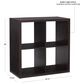 Linon Home Decor Galli 4-Shelf Bookcase in Espresso, , large