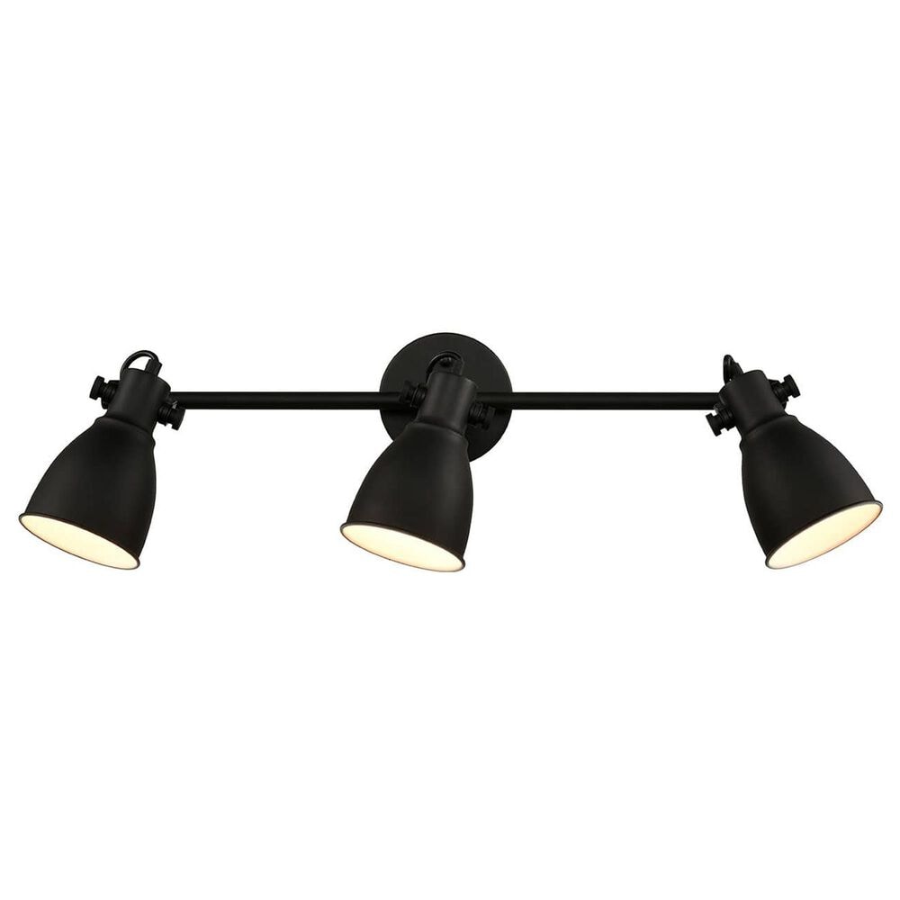 Claxy LIghting 3-Light Tracking Wall Sconce in Black, , large