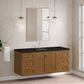 James Martin Laurent 60" Single Bathroom Vanity in Honey Oak with 3 cm Phantome Eclos Top and Rectangular Sink, , large