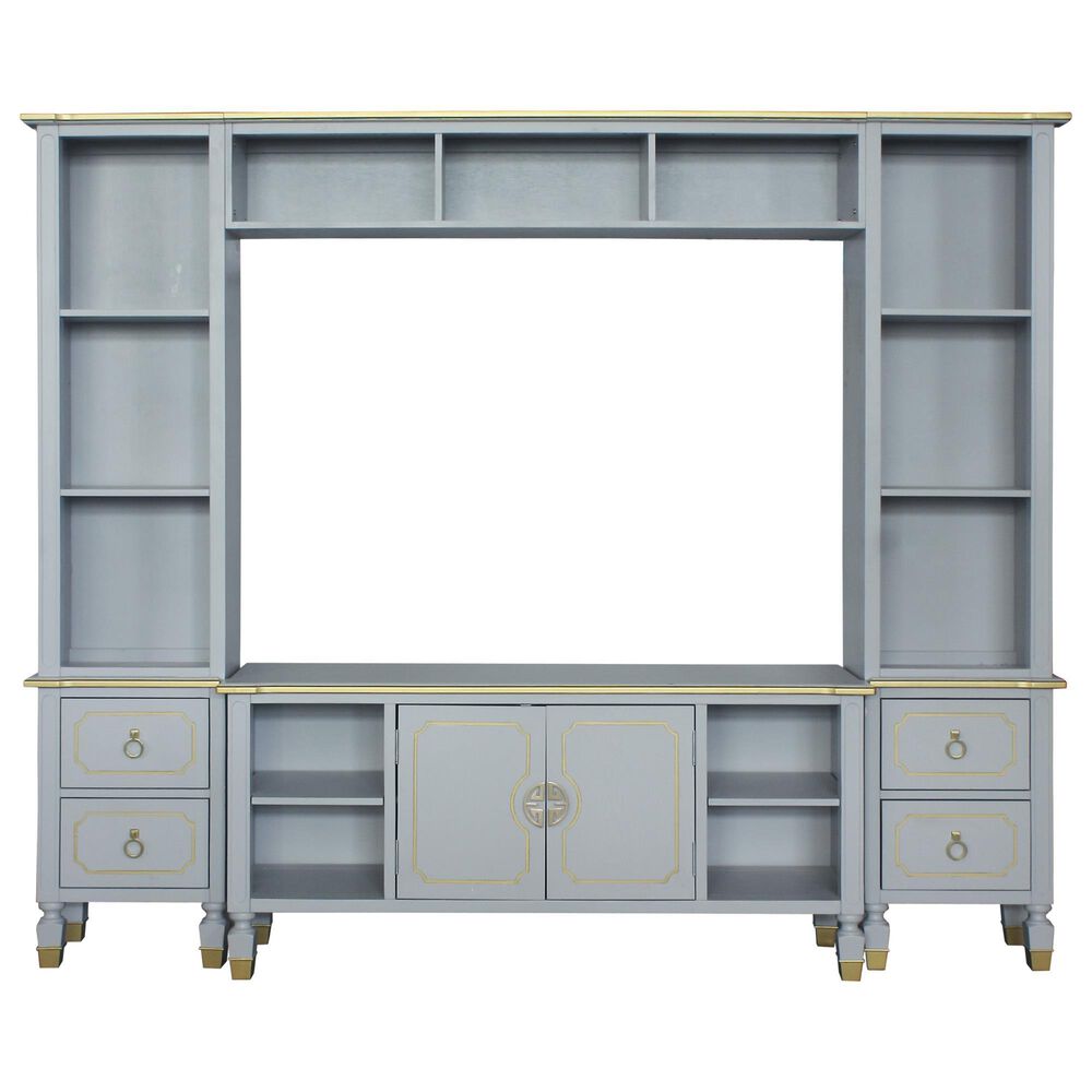 Gunnison Co. House Marchese Entertainment Center in Pearl Gray, , large