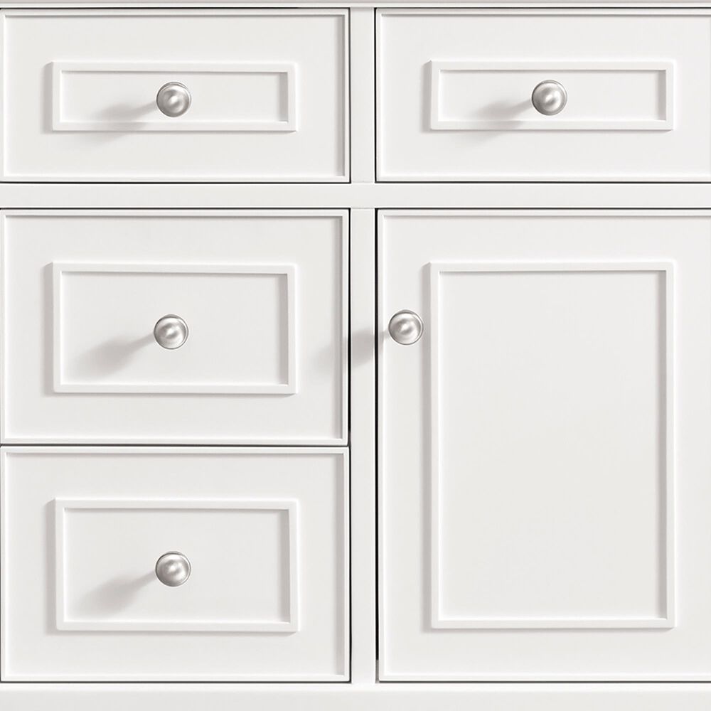 James Martin Vanities Lorelai 48&quot; Single Vanity in Bright White with 3 cm Charcoal Soapstone Quartz Top, , large