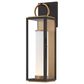 Troy Lighting Gareth 18" Exterior Wall Sconce in Patina Brass and Texture Black, , large