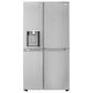 LG 27 Cu. Ft. Capacity Side-By-Side Door-In-Door Refrigerator in Stainless Steel, , large
