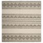 Safavieh Natura Transitional 10" Square Grey and Ivory Area Rug, , large