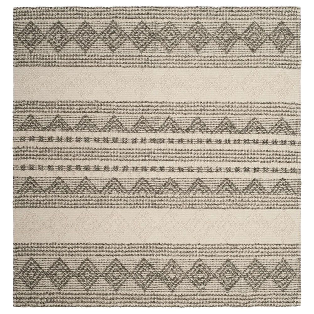 Safavieh Natura Transitional 10" Square Grey and Ivory Area Rug, , large
