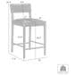 Armen Living Bennet Counter Height Stool in Rich Walnut, , large