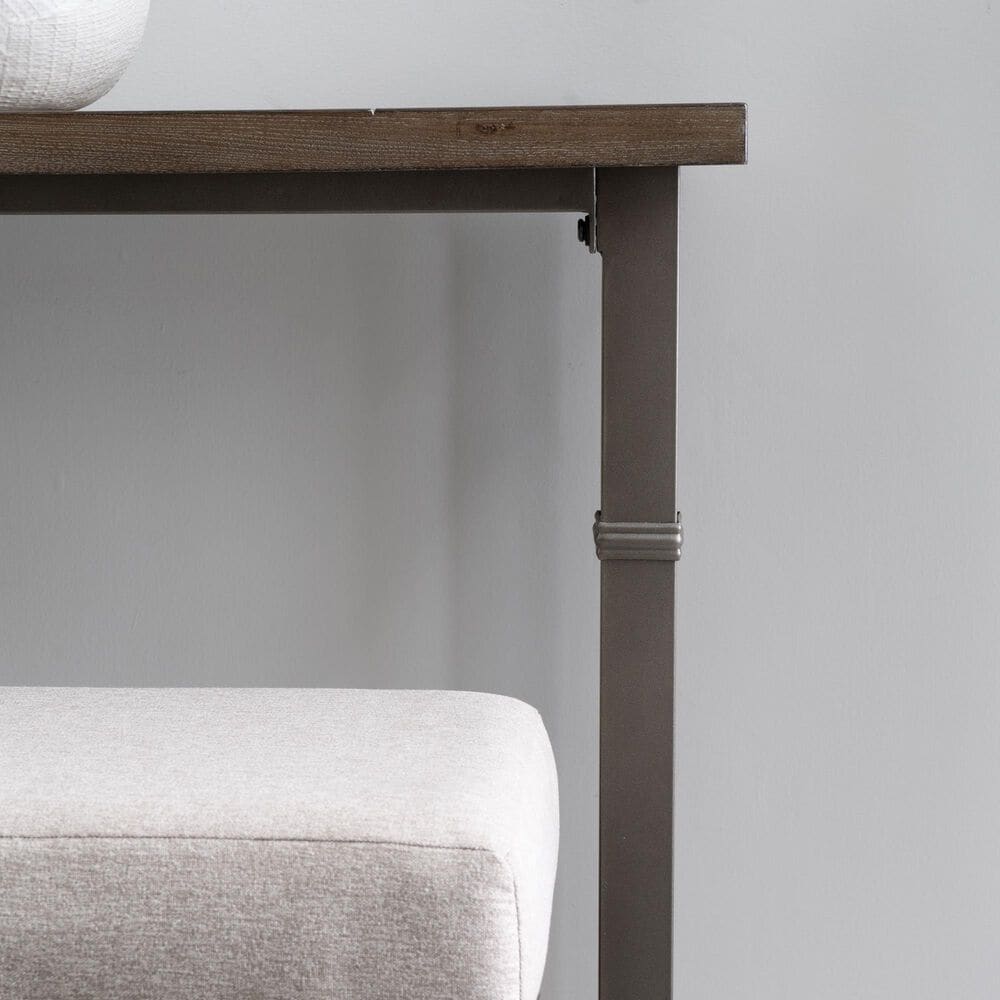 Linon Home Decor Austin 3-Piece Pub Set in Pewter and Grey Wash, , large