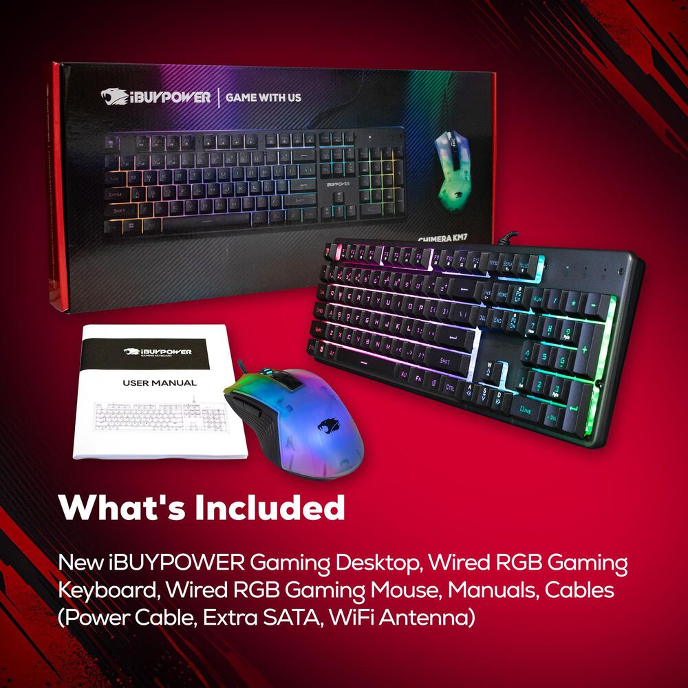 iBUYPOWER Slate Gaming PC Desktop | AMD Ryzen 7 8700F - 16GB RAM - AMD Radeon RX 7700 XT Graphic - 1TB SSD in Black, , large