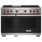 Wolf 7.8 Cu. Ft. Freestanding Dual Fuel Range in Black and Stainless Steel, , large