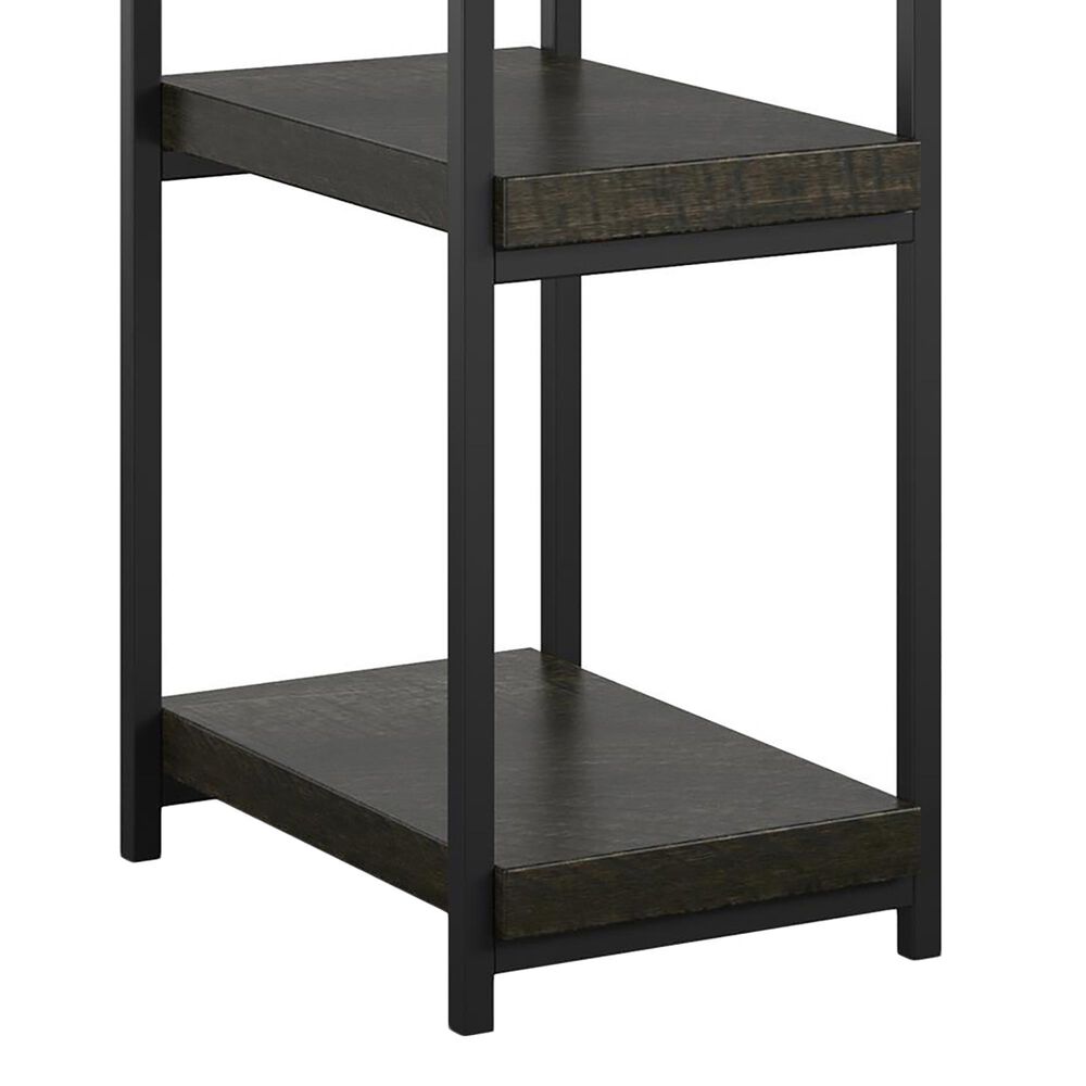 DHP Ray Ridge Double Pedestal Desk in Brown Oak, , large