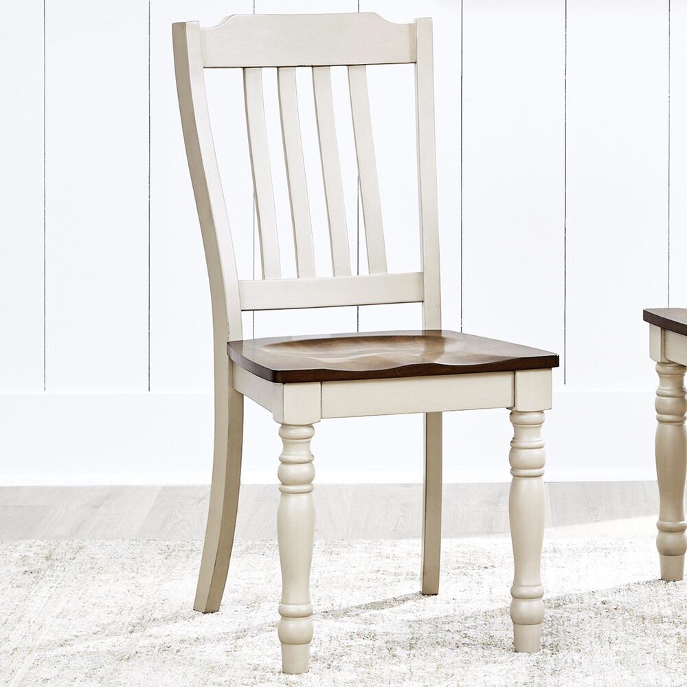 Ashley Wirloni Side Chair in Antique White and Brown, , large