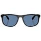 Rayban Glasses Sunglasses with Polarized Blue Lenses in Matte Sand Black, , large