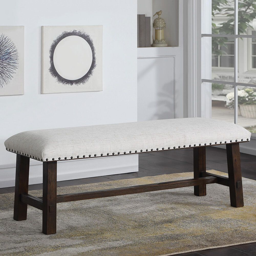 OSP Home Callen Bench in Dark Walnut, , large