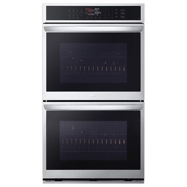 LG 30" Double Wall Oven with Convection and Air Fry in Stainless Steel, , large
