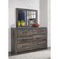 Ashley Drystan 3-Piece Queen Panel Bedroom Set in Brown Rustic, Burnt Orange and Teal, , large