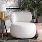 Baxton Studio Tayla Accent Chair in White, , large