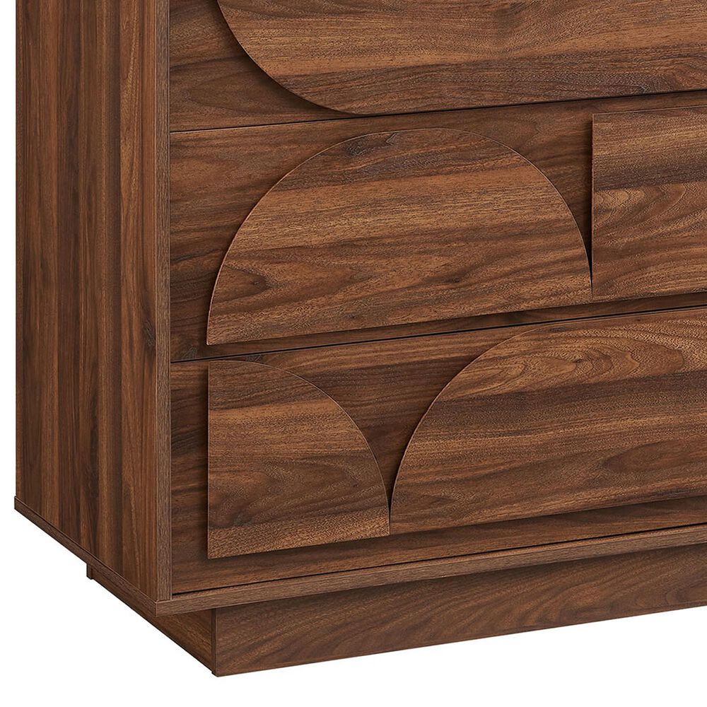 Modway Bulwark 6-Drawer Dresser in Walnut, , large