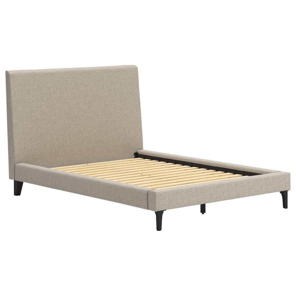 Ashley Cieden Full Bed and Nighstand in Tan, , large