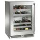 Perlick Indoor Signature Series 5.2 Cu. Ft. Dual Zone Wine Reserve with Glass Door and Left Hinge in Panel Ready and Stainless Steel, , large