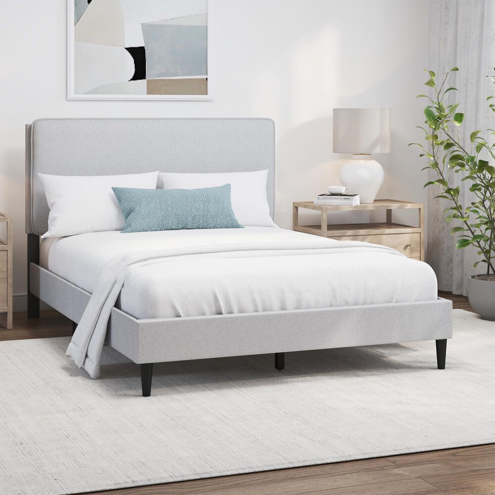The Monday Company Full Upholstered Bed in Gray, , large